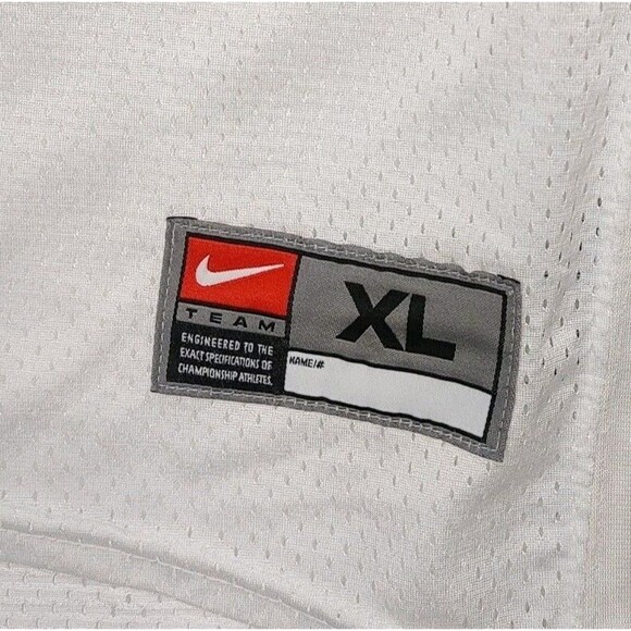 (READ) Team Nike NFL High School Player Development Football Jersey Men XL White - Picture 6 of 13